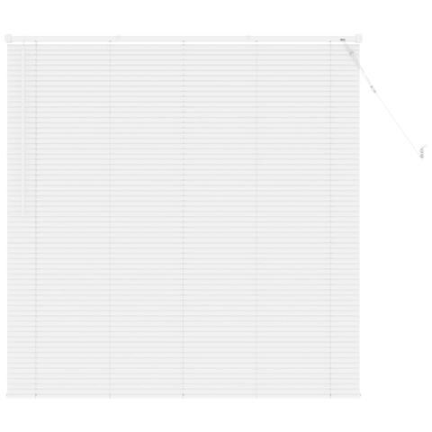 Tenda Veneziana Regolabile Bianco 150 x 160 cm PVC - Foto 1