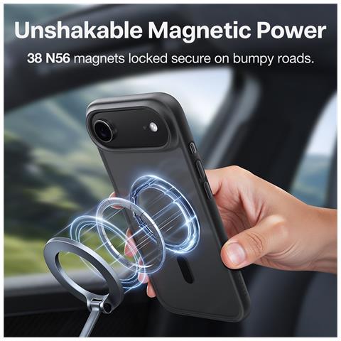 Cover per iPhone Air - TPU+PC, Nero - Foto 4