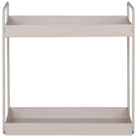 Rabo Scaffaletto Doppio Da Appoggio In Acciaio Sabbia 30x15x31 Cm - Foto 1