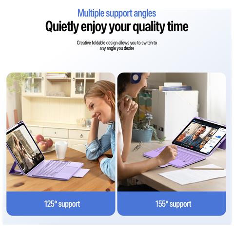 Custodia per iPad Pro 13 (2025) per Apple iPad Pro 13 (2025) - Viola - Foto 4