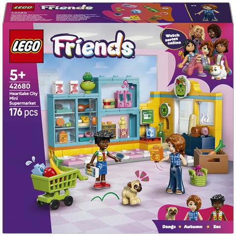 Friends 42680 Minimarket di Heartlake City, Negozio Giocattolo con 2 Mini Bamboline, Cibo e Accessori, Regalo Bambine 5+ - Foto 1