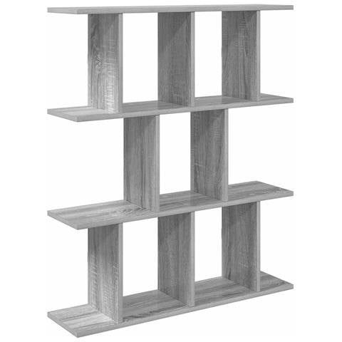 Scaffale da parete Sonoma grigio 80 x 20 x 96 cm - Foto 1