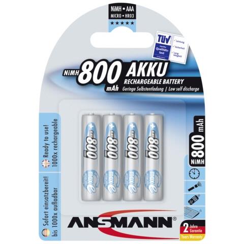 5035042-EU Batteria 4 x AAA NiMH 800 mAh AAA (Micro) - Foto 2