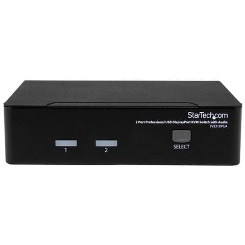 Switch KVM DisplayPort USB professionale a 2 porte con audio - Foto 2