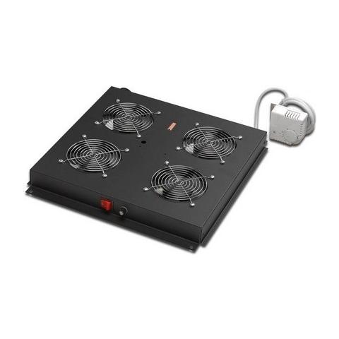 Kit 4 Ventole Con Termostato Colore Nero Per Armadi Linea Professionale - Foto 1