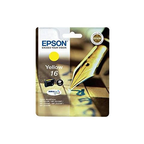 C13T16244012 Cartuccia Ink Originale Serie 16 Gialla per WorkForce WF-2010W Capacità 165 Pagine - Foto 2