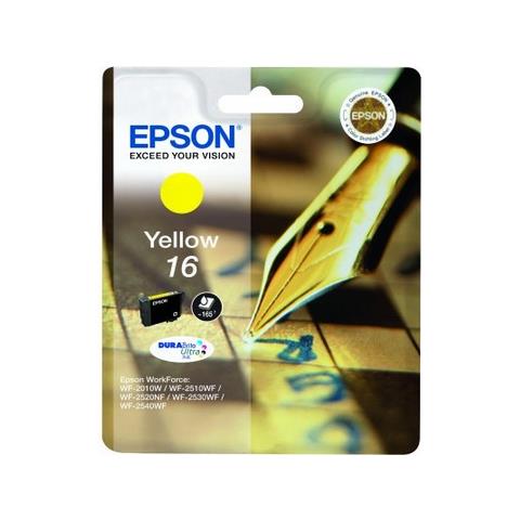 C13T16244012 Cartuccia Ink Originale Serie 16 Gialla per WorkForce WF-2010W Capacità 165 Pagine - Foto 5