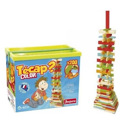 Jeujura 8350 Gioco Costruzioni In Legno Tecap, 60 Pezzi, Faggio, Made In France