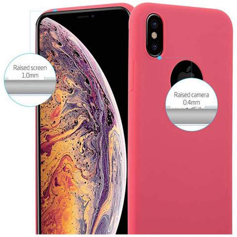 Cadorabo Custodia Compatibile Con Apple Iphone Xs Max In Candy Rosso - Coperchio Protettivo In Silicone Tpu Flessibile - Foto 10