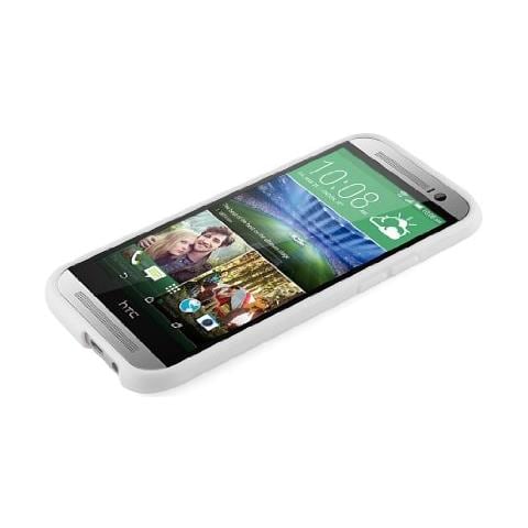 Custodia Compatibile Con Htc One M8 (2.gen.) In Magnesio Bianco - Coperchio Protettivo In Silicone Tpu Flessibile - Foto 2