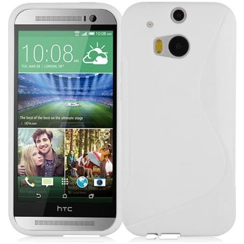 Custodia Compatibile Con Htc One M8 (2.gen.) In Magnesio Bianco - Coperchio Protettivo In Silicone Tpu Flessibile - Foto 1