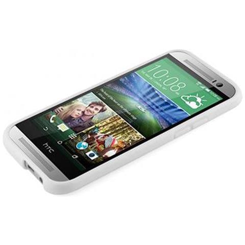 Custodia Compatibile Con Htc One M8 (2.gen.) In Magnesio Bianco - Coperchio Protettivo In Silicone Tpu Flessibile - Foto 6
