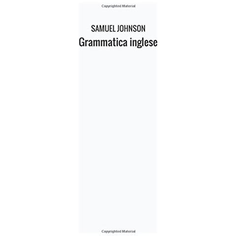 Samuel Johnson - Grammatica Inglese - Foto 1