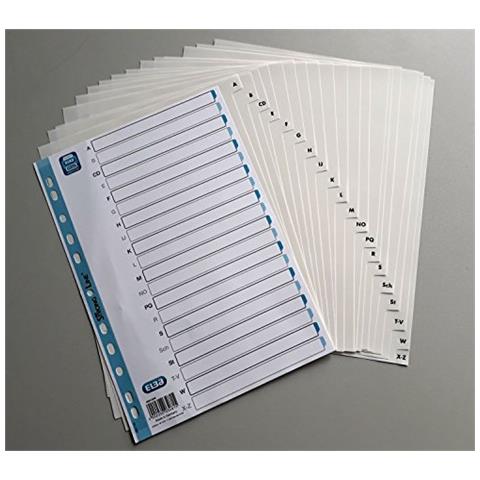 400012049 - Divisori In Plastica Alfabeto, A - Z, 1 Pezzo, Bianco - Foto 3