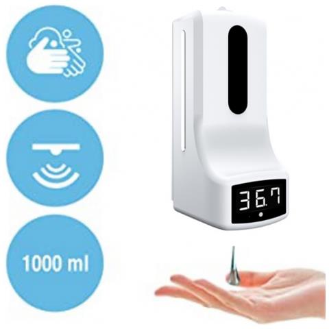 Dispenser Automatico Con Termoscanner Per Igienizzante Sanitario Mani Con Termometro Per La Misurazione Della Temperatura Con Termoscanner - Foto 2