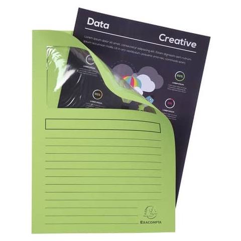 Cartelline Con Finestra Forever® A4 Cartoncino 120 G / m² Verde Chiaro Conf. Da 100 - 50107e - Foto 1