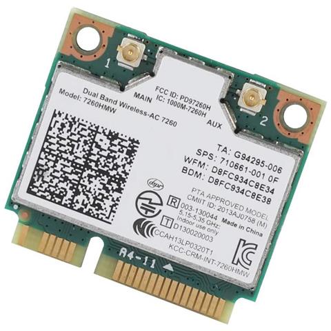 Intel Dual Band Wireless Wifi Card For Ac7260 7260hmw Ac Mini Pci E 2 4g 5ghz Wlan Bluetooth 4 0 Wifi Card 802 11 Ac A B G N Eprice