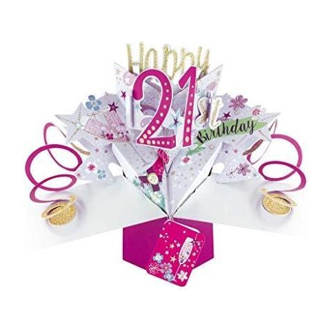 Second Nature Popup Femminile 21 Compleanno Pop Up Carta Pop187a - Foto 1