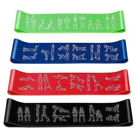Bande Di Resistenza Set Per Donne E Uomini Bande Di Esercizio Fitness Palestra In Casa Per Gambe E Glutei E Braccia. Yoga Pilates Fasce Fascia Mini Loop Resistenti La Terapia Della Fascia Di Stirata - Foto 1