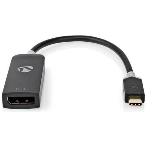 Adattatore Da Usb 3.2 Gen 1 Usb-c Maschio A Displayport Femmina 8k 30hz 0,2 M, Nero - Foto 1