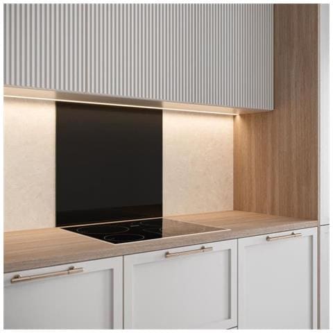 Base Cappa In Vetro Smaltato Nero 45x60 - Foto 1