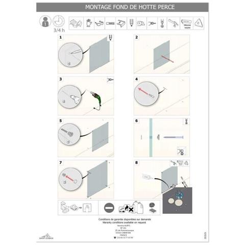 Base Cappa In Vetro Smaltato Nero 45x60 - Foto 2
