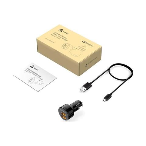 Caricabatteria Da Auto Aukey 1.2 Porte (usb Tipo A) Con Ricarica Rapida 3.0 Cc-t8 Nero - Foto 6