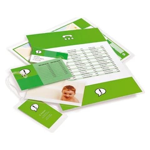 Confezione Con 3 Set Pouch Di Plastificazione Diversi, Trasparente - Foto 2