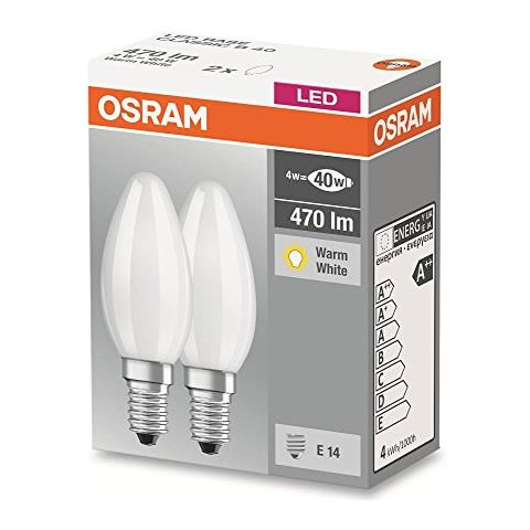 LED BASE CL 4W E14 A++ Bianco caldo lampada LED - Foto 1