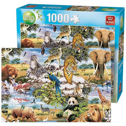 Puzzle Animali Selvatici 1000 Pezzi 68 X 49 Cm - Foto 2
