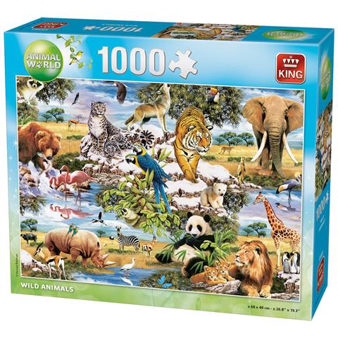 Puzzle Animali Selvatici 1000 Pezzi 68 X 49 Cm - Foto 6
