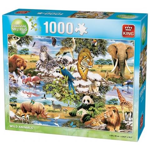 Puzzle Animali Selvatici 1000 Pezzi 68 X 49 Cm - Foto 1
