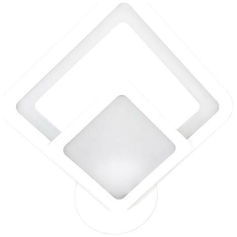 Applique Led Forma Di Rombo In Vetro Da Parete Luce Bianca Lampada 12 W - Foto 2