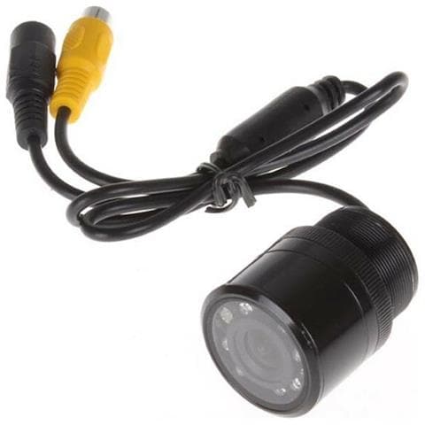 Telecamera Retromarcia Auto Camper Camera 7 Led Infrarossi A Colori Notturna - Foto 1