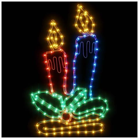 Figura Natalizia Candele Con 144 Led - Foto 5