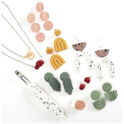 Gioielli Line Art In Argilla Polimerica - Scatola Fai Da Te - Foto 2