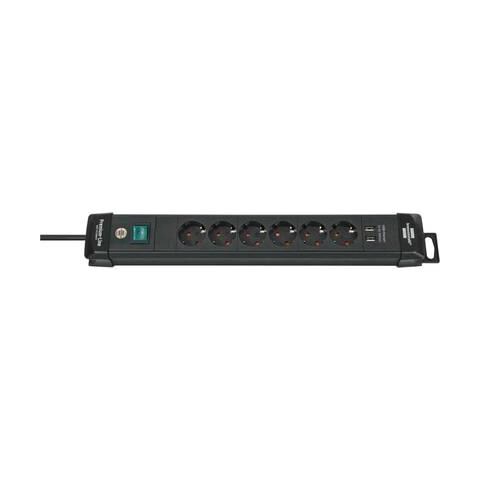 Premium Line 6 Volte Nero, 3 M, Con 2 Prese Di Ricarica Usb-a - Foto 4