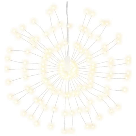 Illuminazioni Di Natale Galassia 140 Led 8pz Bianco Caldo 17 Cm - Foto 2