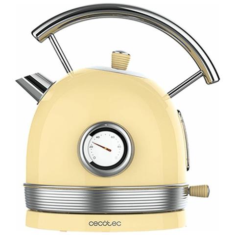 Bollitore Cecotec Thermosense 420 Vintage Light 1,8 L 2200 W Giallo Acciaio Inossidabile - Foto 1