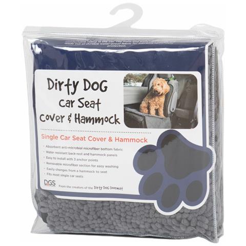 Coprisedile Singolo Per Auto Per Animali Domestici 112 X 89 Cm Grigio Plastica - Foto 1