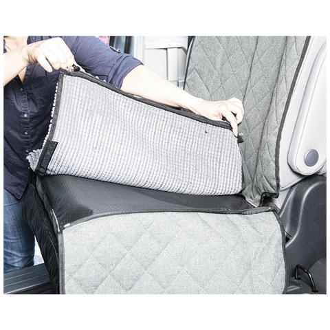 Coprisedile Singolo Per Auto Per Animali Domestici 112 X 89 Cm Grigio Plastica - Foto 2