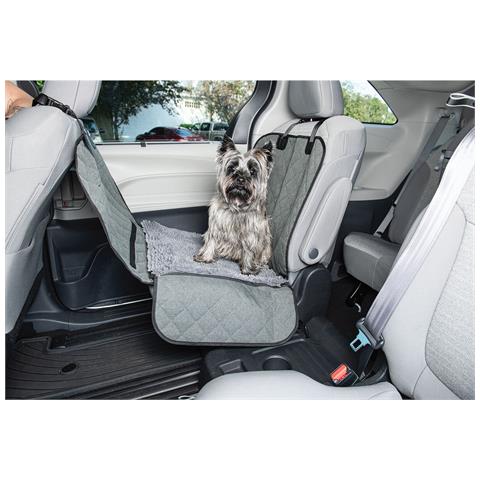 Coprisedile Singolo Per Auto Per Animali Domestici 112 X 89 Cm Grigio Plastica - Foto 3