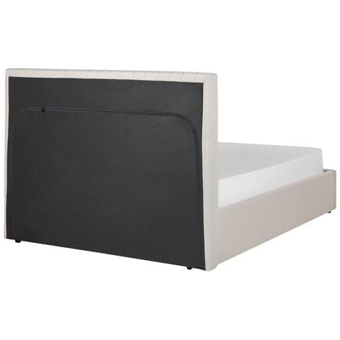 Letto Contenitore Tessuto Vion 140 X 200 Cm Beige - Foto 13