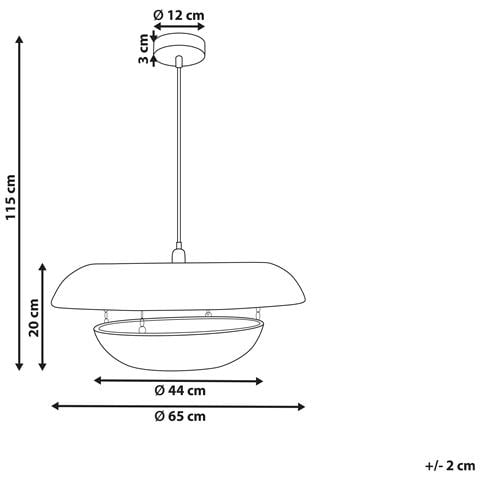 Lampadario Kidepo Corda Di Carta Marrone - Foto 2