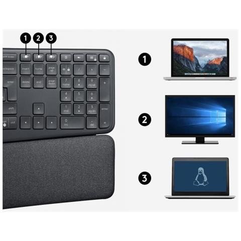 Tastiera USB 920-010347 (Layout Svizzero) Colore Grafite - Foto 3