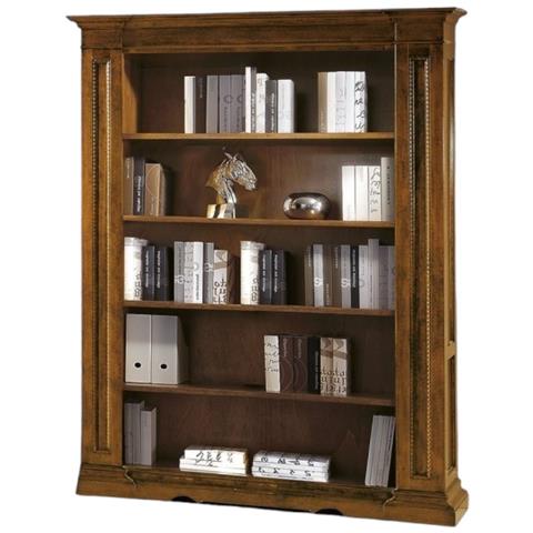 Libreria Classica 5 Ripiani In Legno Bassano 160x43x206 - Foto 1