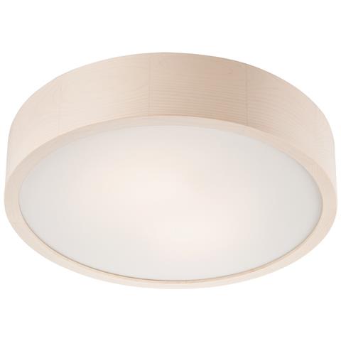 Lampada A Soffitto Eveline - Bianco - Legno, Vetro - 8x37x37 Cm - Foto 1