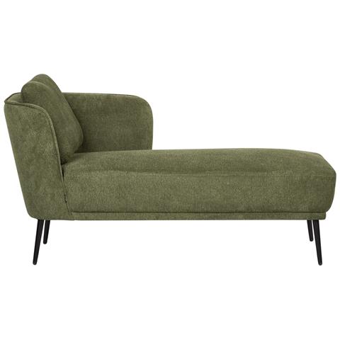 Chaise Longue Versione Sinistra Artheze Tessuto Verde Scuro - Foto 2