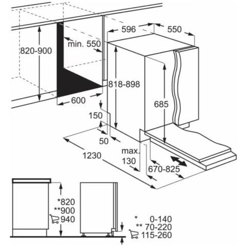 Lavastoviglie KHGB9400L da Incasso a Scomparsa Totale Classe C Capacità 15 Coperti - Foto 8