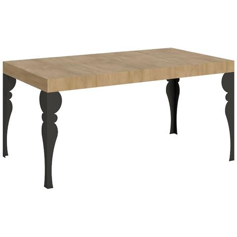 Tavolo Allungabile 90x130/234 Cm Paxon Premium Quercia Natura Telaio Antracite - Foto 1